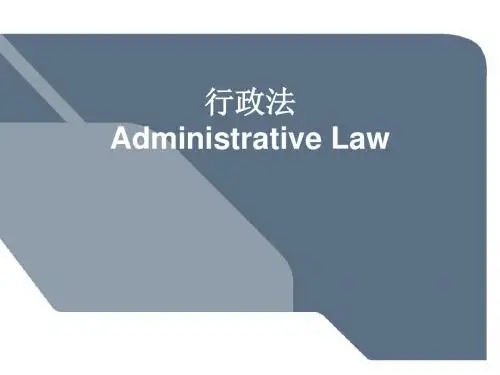 行政法第五章抽象行政行为