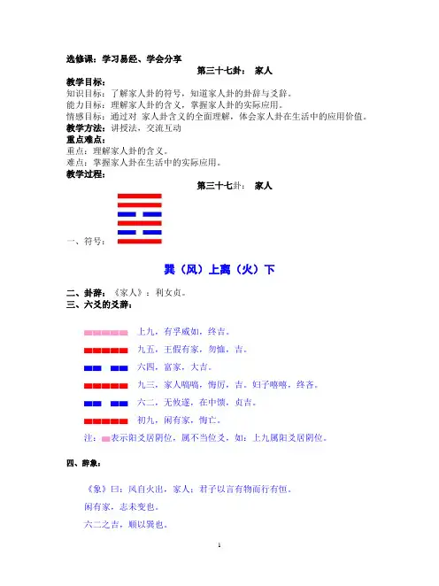 第37卦  家人
