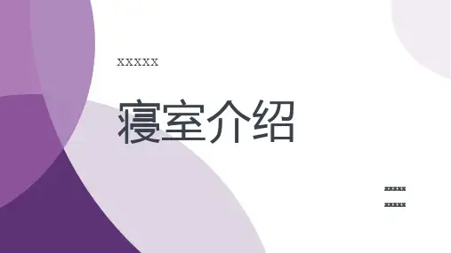 寝室介绍-演讲模板