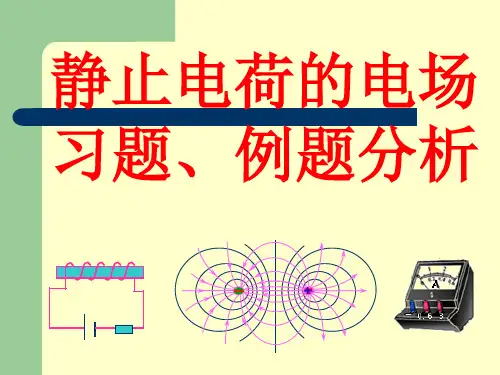 华南师范大学电磁学习题课-静止电荷的电场解读