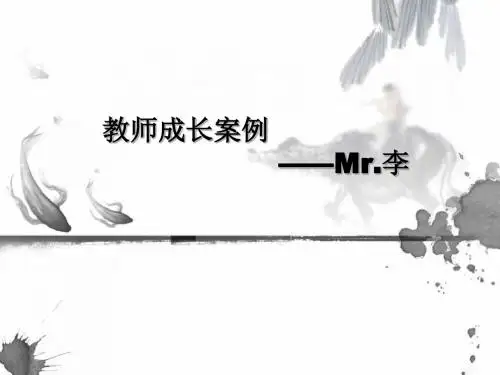 教师成长案例Mr.李