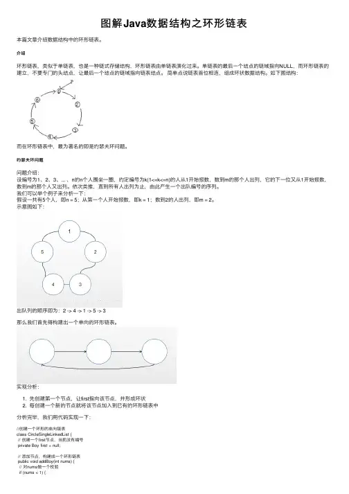 图解Java数据结构之环形链表