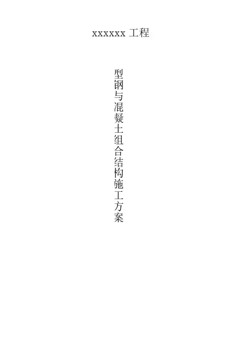 型钢与混凝土组合结构施工方案