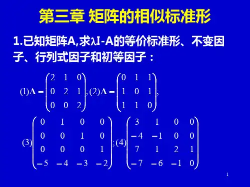 【研究生课件应用数学基础】第三章 矩阵的相似标准形.ppt