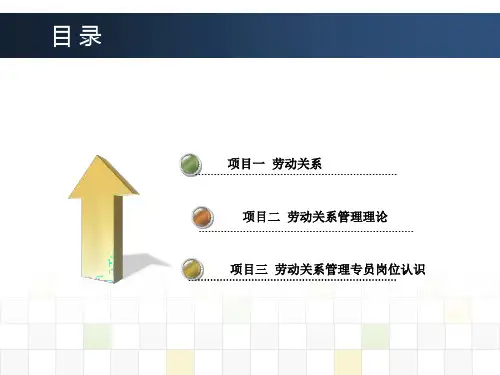 劳动关系管理完整版课件全套ppt教学教程汇总最新最全