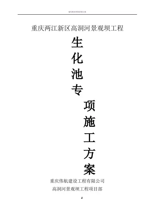 生化池施工方案