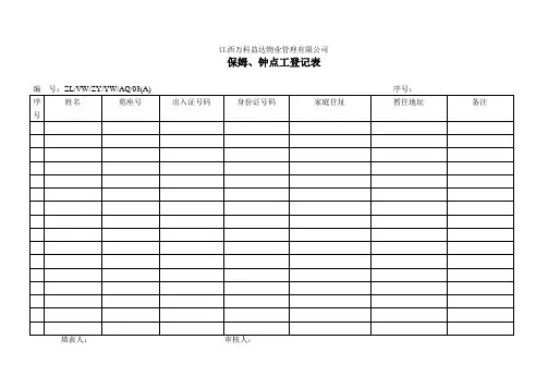 保姆、钟点工登记表03.doc