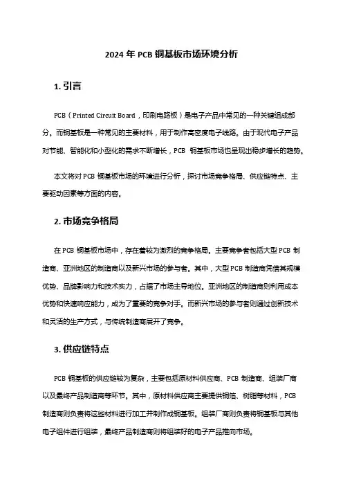 2024年PCB铜基板市场环境分析