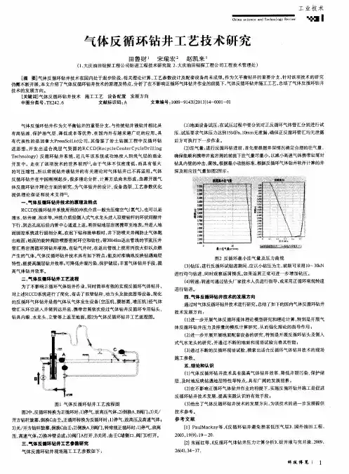 气体反循环钻井工艺技术研究