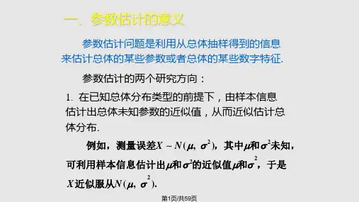参数估计的意义PPT课件