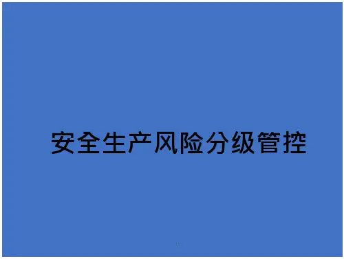 安全生产风险分级管控知识学习