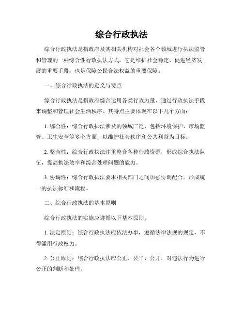 综合行政执法