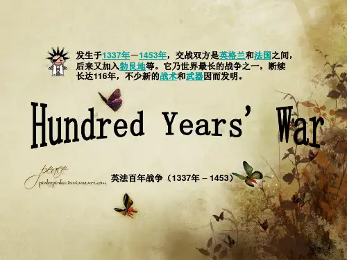 Hundred Year's War 英法百年战争