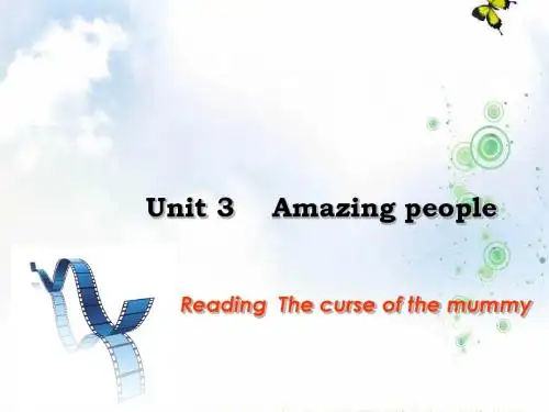 高中英语译林牛津版必修二课件：Unit3+Amazing+people+reading