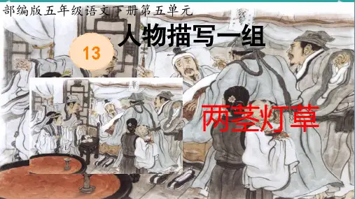 13人物描写一组两茎灯草 课件(共16张PPT)