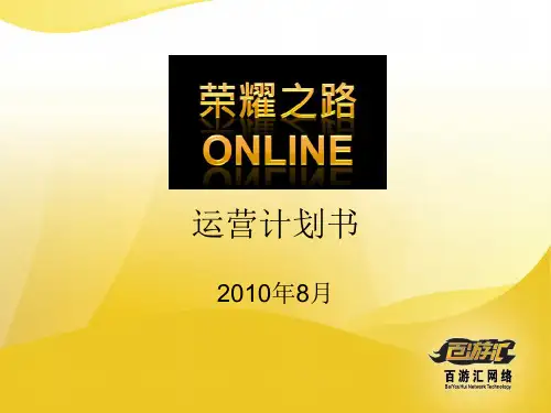 某公司运营计划书PPT(共 44张)