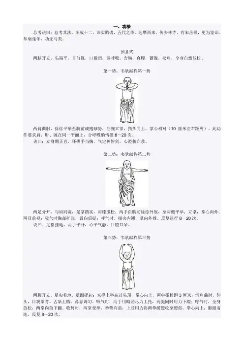 《少林易筋经》十二势图解