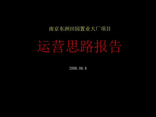 某商业大厦项目运营思路报告.pptx