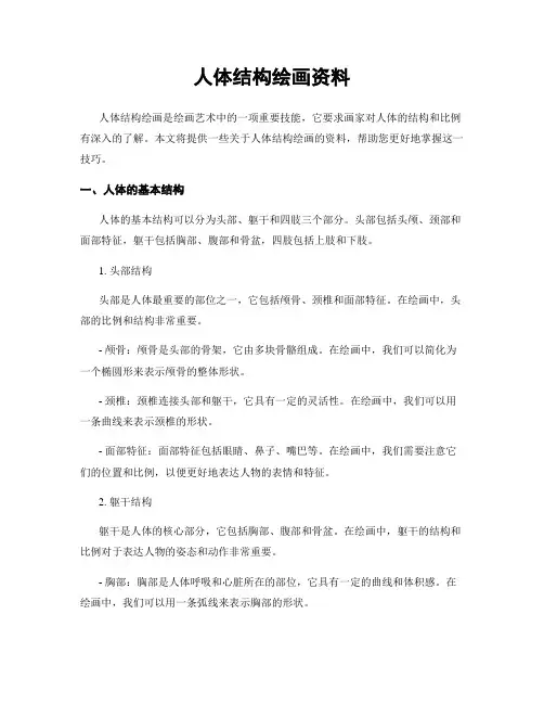 人体结构绘画资料