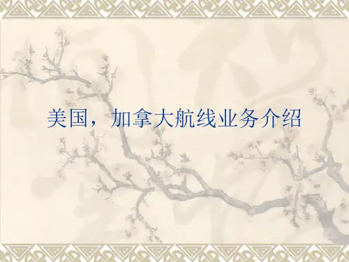 美国,加拿大航线业务介绍