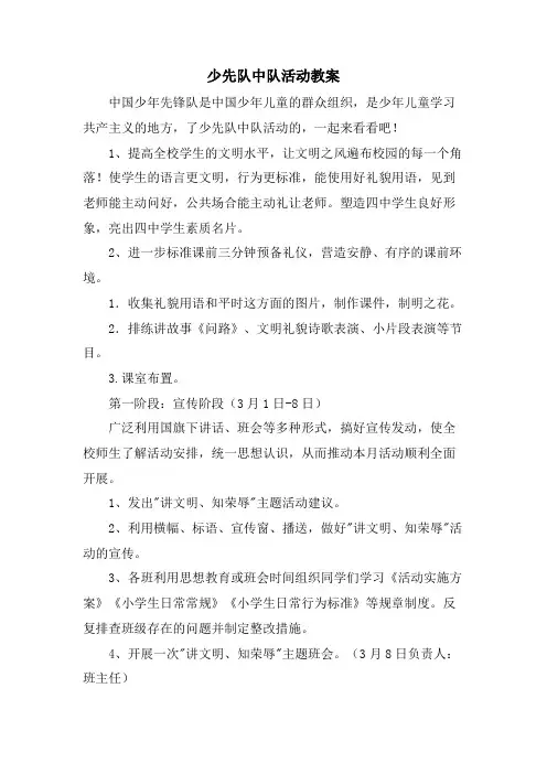 少先队中队活动教案.doc