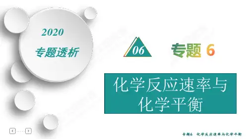 高中化学专题6  化学反应速率与化学平衡(63张ppt)
