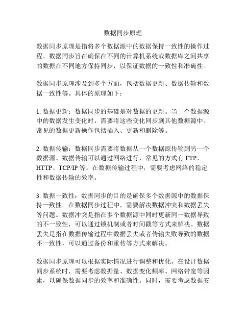 数据同步原理