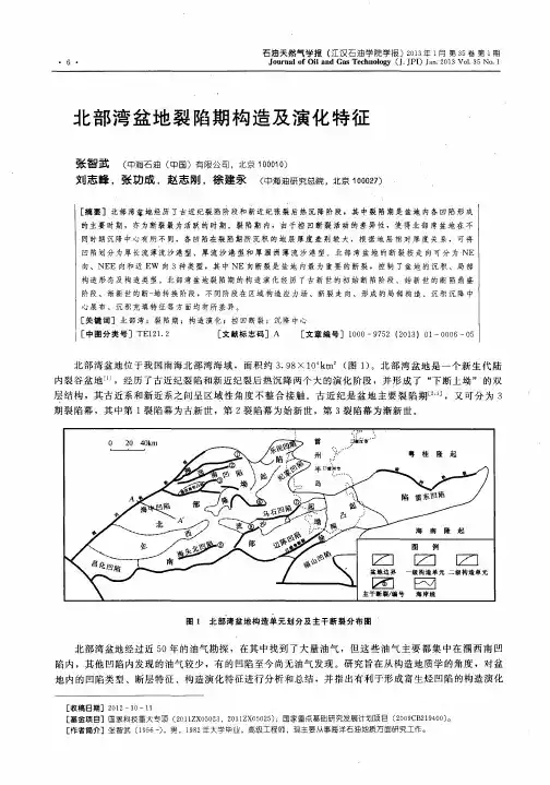北部湾盆地裂陷期构造及演化特征