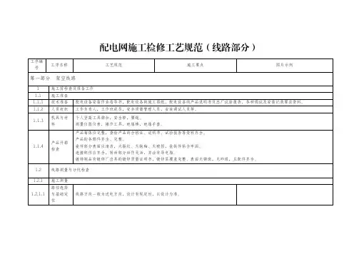 配电网施工检修工艺规范(线路部分)