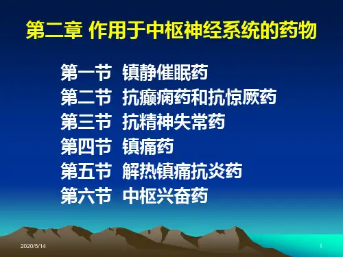 第2章_药理学_作用于中枢神经系统的药物汇总