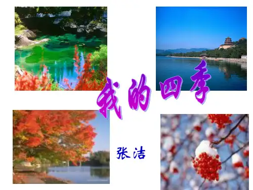 我的四季ppt