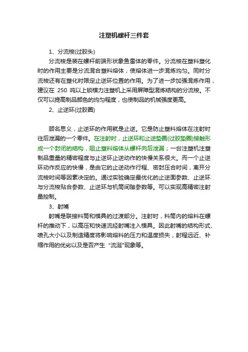 注塑机螺杆三件套
