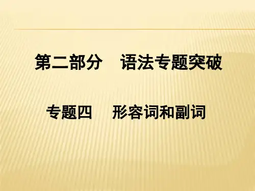 人教版中考英语总复习专题四 形容词与副词