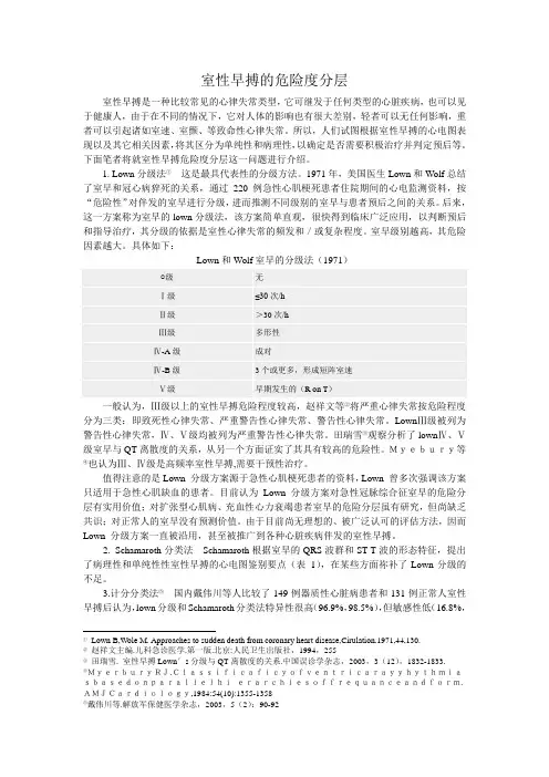 室早Lown分级法