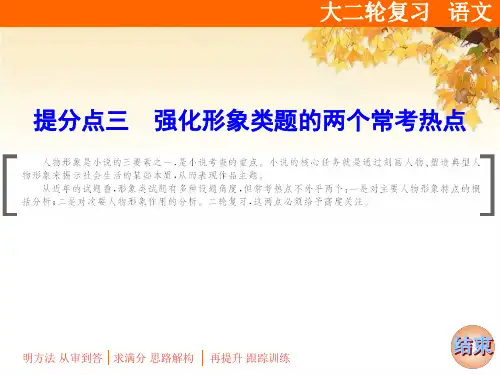 2019届高三语文二轮复习专题小说阅读课件(45张)
