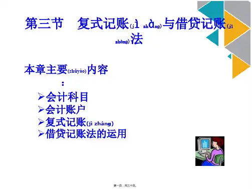 复式记账与借贷财务会计分析(ppt版)