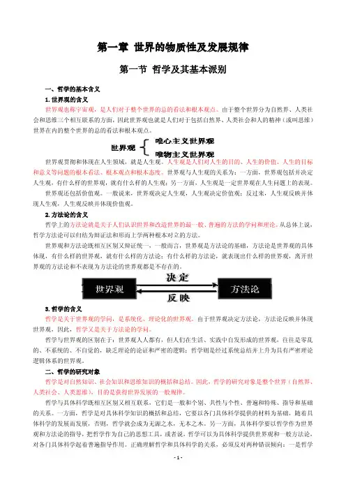 考研政治应试经典资料 根据 版教材编写 《马原》 唯物论