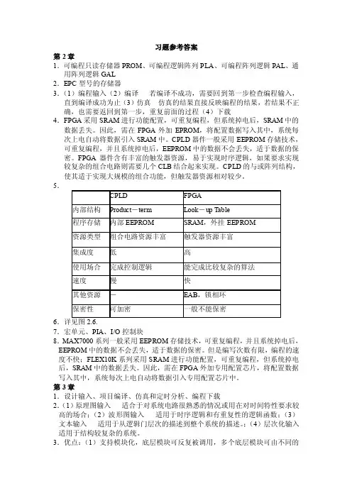 EDA技术及应用习题参考答案
