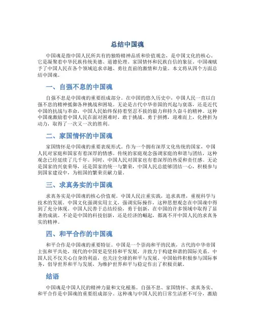 总结中国魂