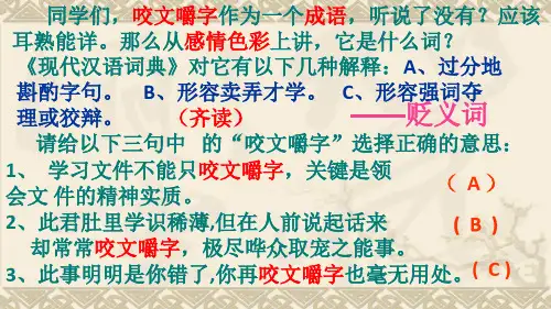 《咬文嚼字》 课件 (共39张PPT)(1)