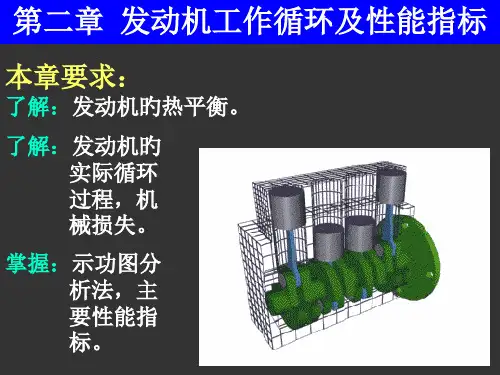 发动机原理发动机工作循环及性能指标