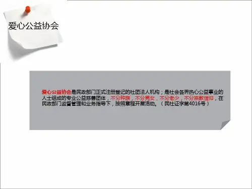 爱心公益ppt模板可编课件