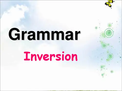 人教版高中英语必修五课件：Unit4+Grammar+(共31张PPT)
