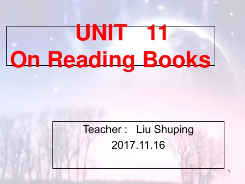 unit11--On-reading-books-PPT课件