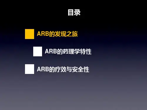 ARB的药理学特性90
