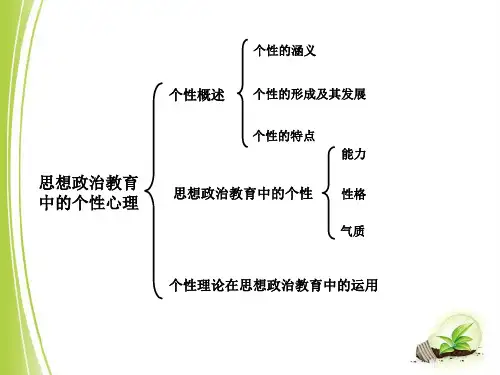 思想政治教育中的个性心理ppt课件