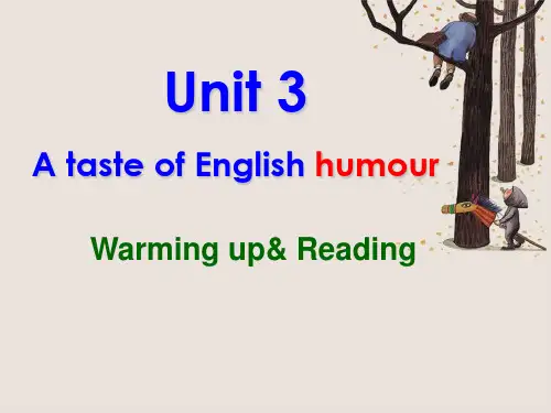 A-taste-of-English-humor-公开课PPT课件