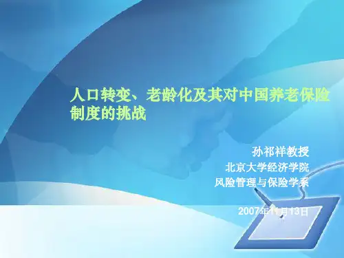 我国养老保险制度的基本框架及特点(ppt 41页)