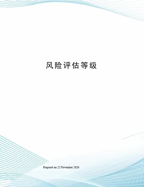 风险评估等级