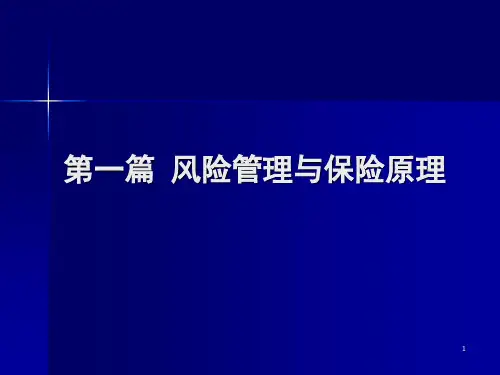 风险管理与保险原理